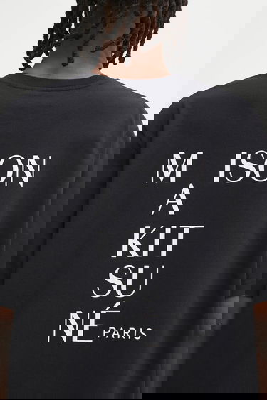 Majica kratkih rukava MAISON KITSUNÉ T-Shirt Crossword Comfort Crna | PM00112KJ7025, 3