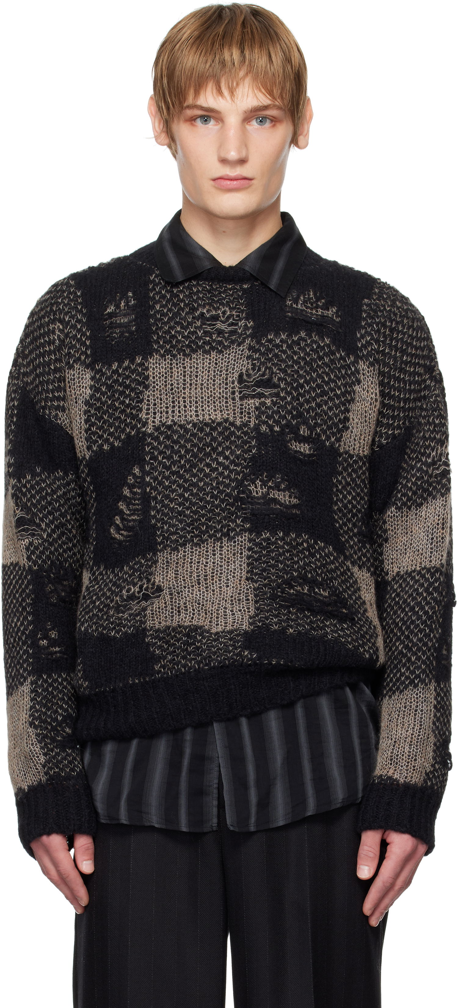 Džemper OUR LEGACY Sonar Roundneck Sweater Crna | M4243SBD, 0