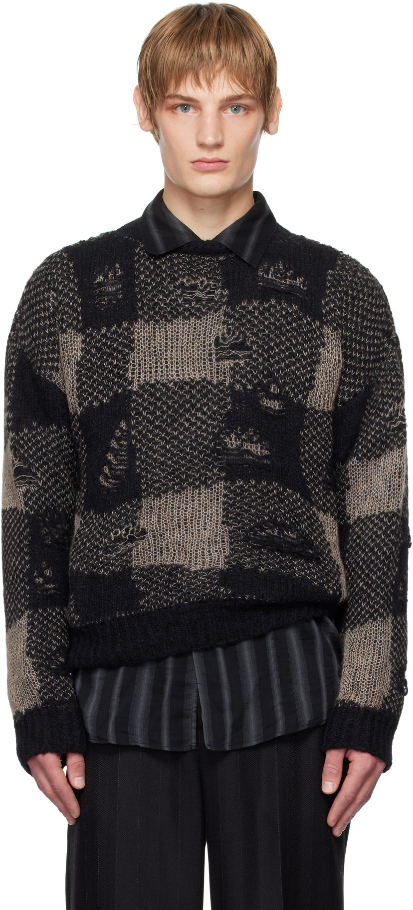 Džemper OUR LEGACY Sonar Roundneck Sweater Crna | M4243SBD