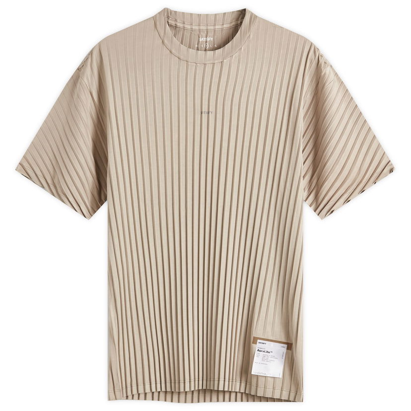Majica kratkih rukava Satisfy AuraLite™ Pleated T-Shirt, Size Large Bež | 11043-MD-SA