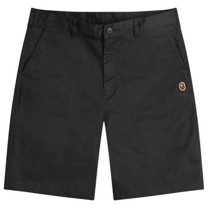 Kratke hlače BAPE A Bathing Ape One Point Chino Shorts Crna | 001SPK301003M-BLK