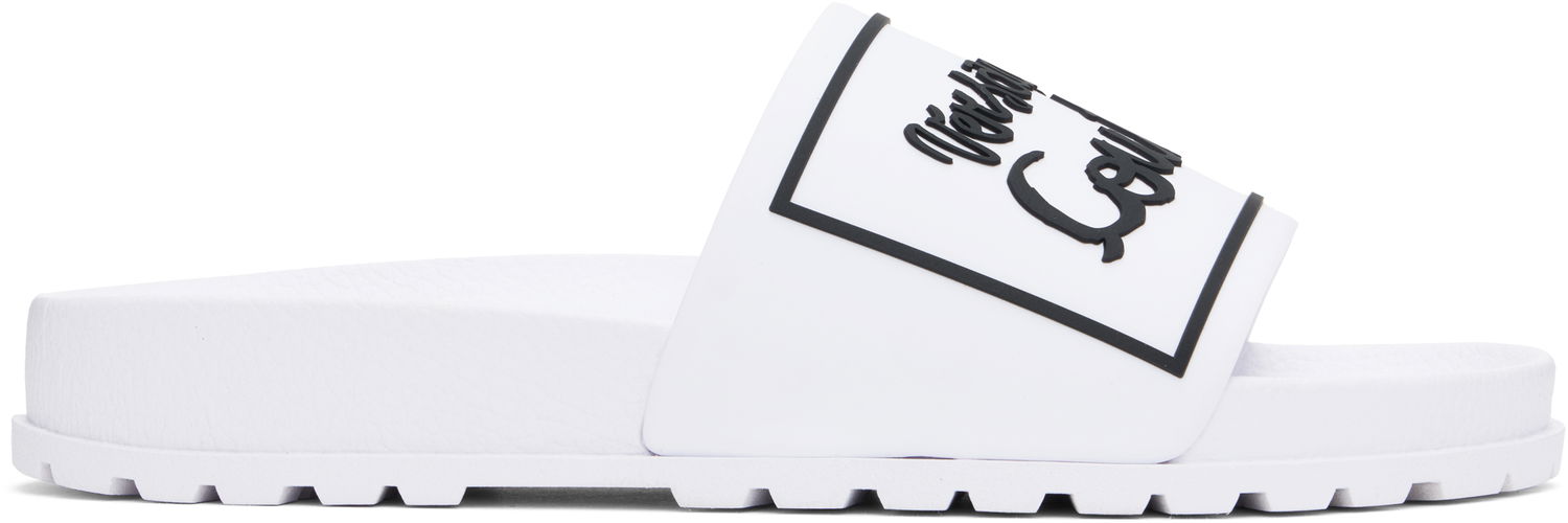 Tenisice i cipele Versace Versace Jeans Couture Logo Shelly Pool Slides Bijela | E78VA3SQ2_E71352, 0