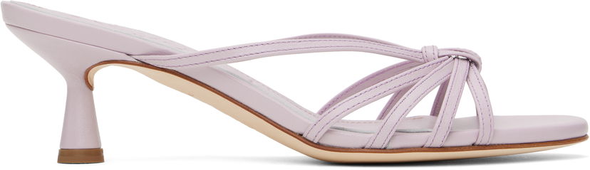 Dodaci Aeyde Aeyde Abby Leather Mules Ljubičasta | A11-HS-PRAR55ST141-SS25-1019-007