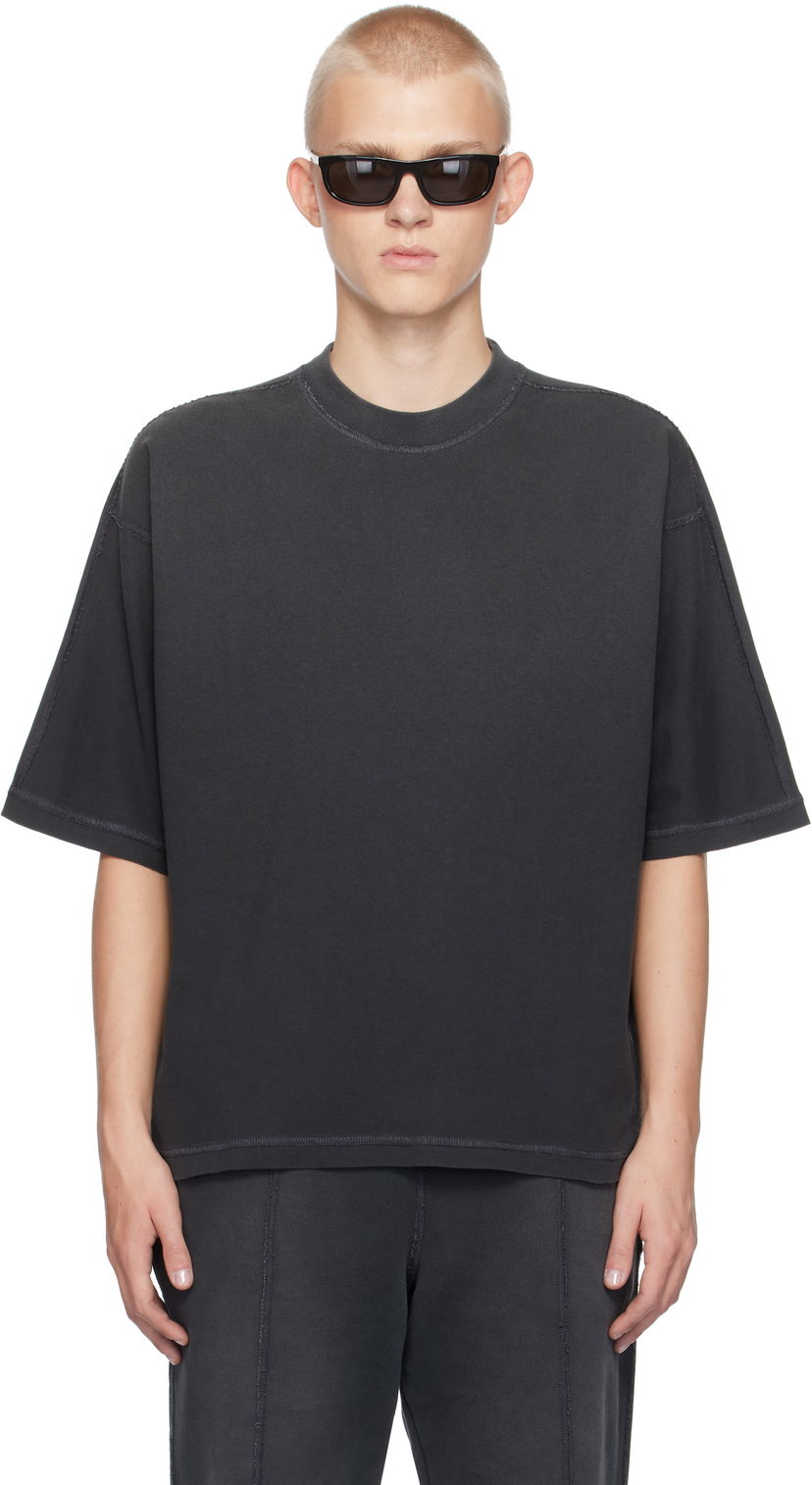 Majica kratkih rukava Represent Clo Represent Black Stepped Hem T-shirt Crna | MLM4206