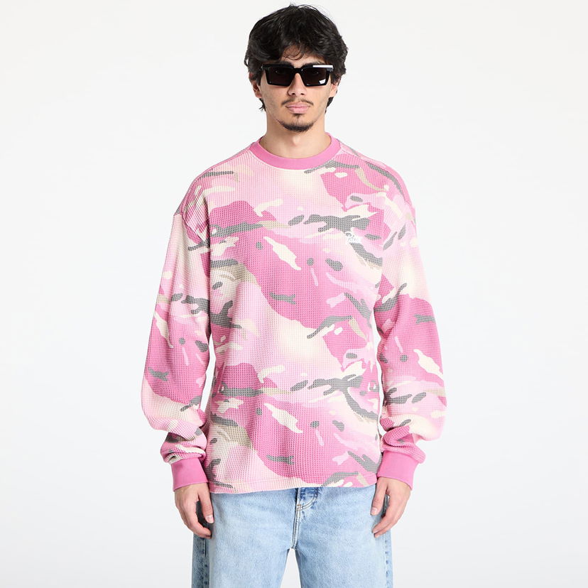 Majica kratkih rukava Patta Patta Cactus Flower Camo Waffle Longsleeve T-Shirt Ružičasta | POC-SS25-8010-299-0002-182