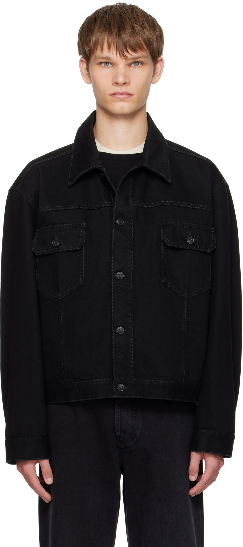 Jakna The Row The Row Orson Denim Jacket Crna | 546-W4170