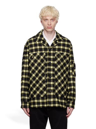 Košulja Versace Check Shirt Žuta | 1010265_1A07963