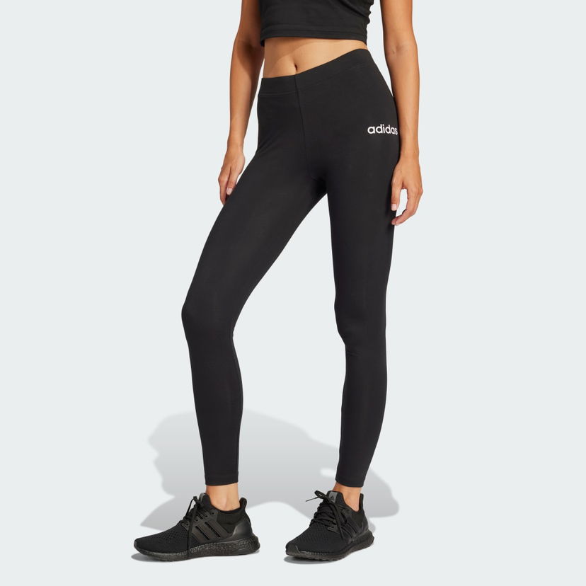 Tajice adidas Performance Cotton Leggings Crna | JG8621