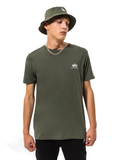 Majica kratkih rukava Alpha Industries T Small Logo Zelena | 188505-142