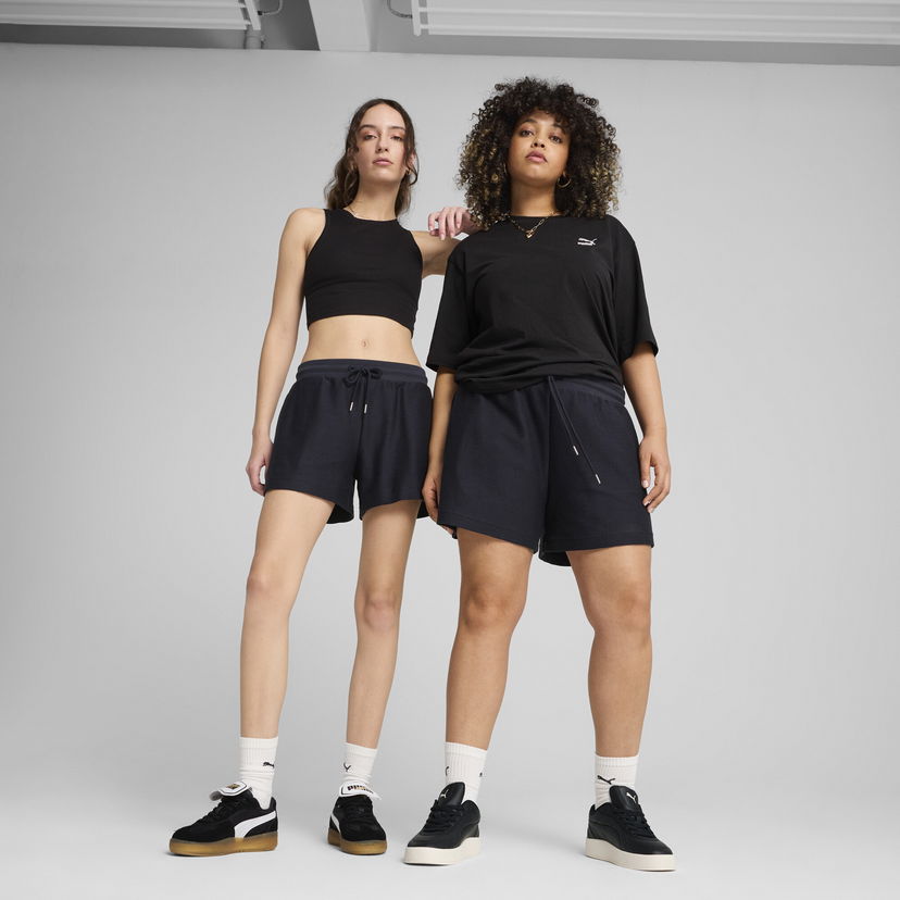 Kratke hlače Puma PREMIUM ESS A-Line 4" Jacquard Shorts Crna | 629782_16