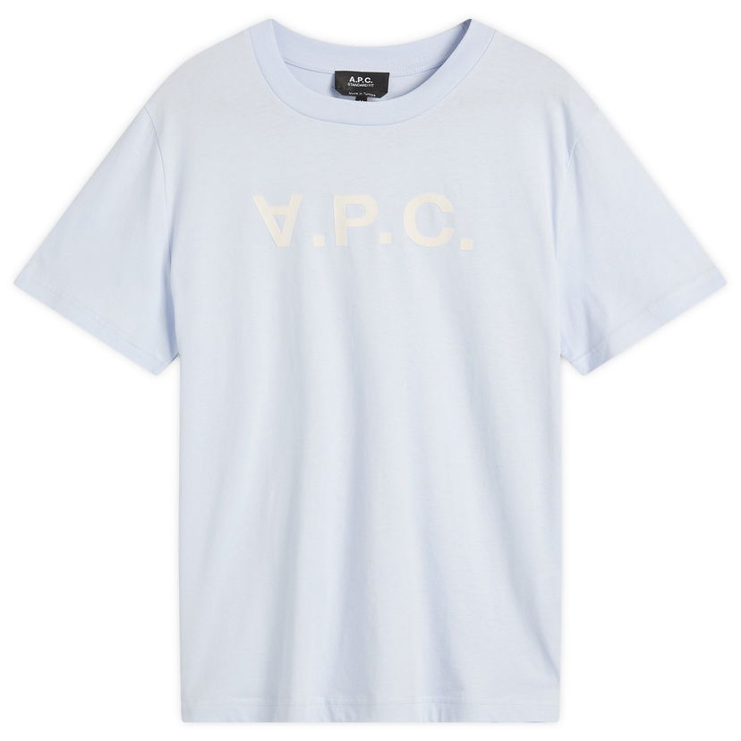 Majica kratkih rukava A.P.C. Men's VPC Logo T-Shirt, Size Small Plava | COHBM-M26384-ILC