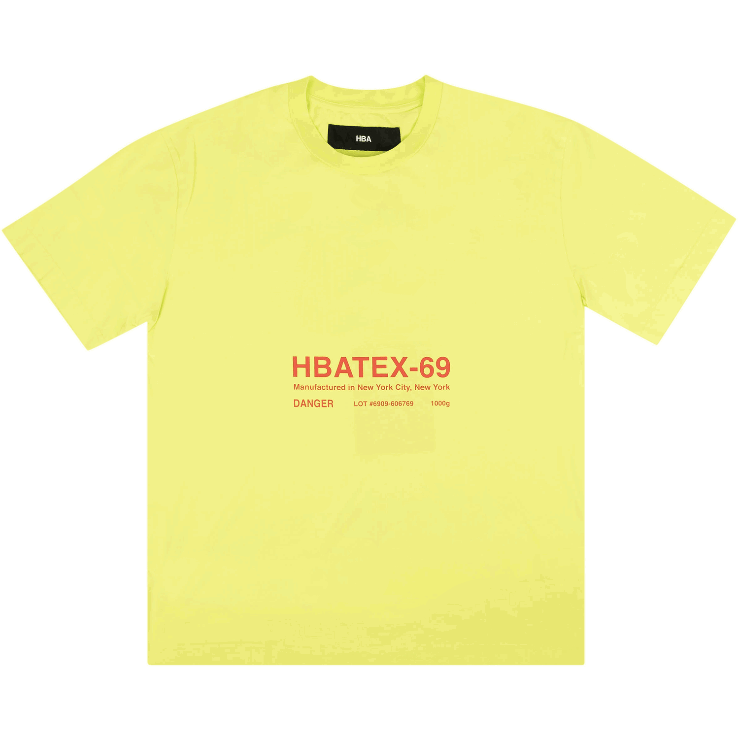 Majica kratkih rukava Hood By Air HBATEX T-Shirt Žuta | 2835 100000103HSST LIME, 0