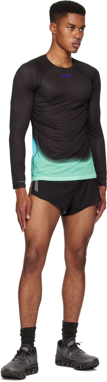 Majica kratkih rukava Soar Running Soar Running Race Base Layer T-Shirt Crna | SBL2M-BLK/BLU, 3