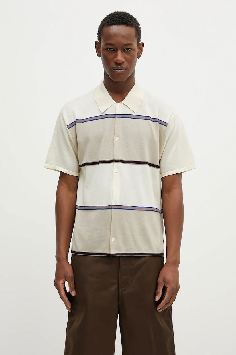 Košulja Paul Smith Paul Smith Striped Knitted Shirt Bijela | M1R.263Z.P02680