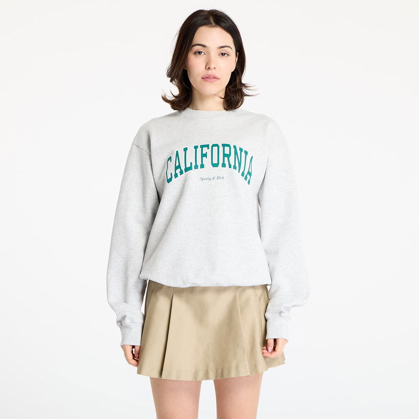 Dukserice Sporty & Rich Sporty & Rich California Crewneck Sweatshirt Siva | ST071622501GY03
