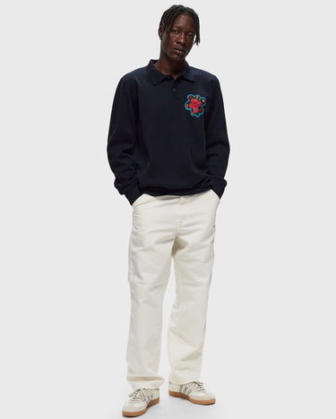 Polo majica By Parra Flower Blob Knitted Polo Shirt Tamnoplava | 52226, 2