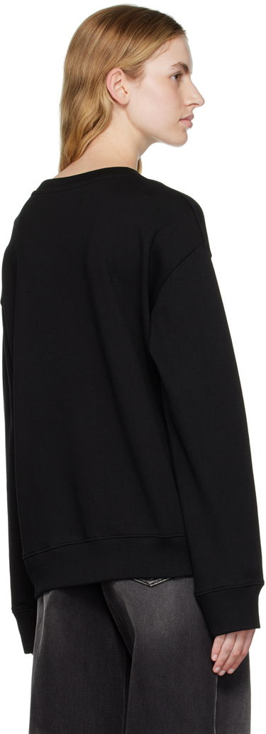 Džemper We11done We11done Crewneck Sweatshirt with Graphic Print Crna | WD-TS3-22-765-U-BK, 2