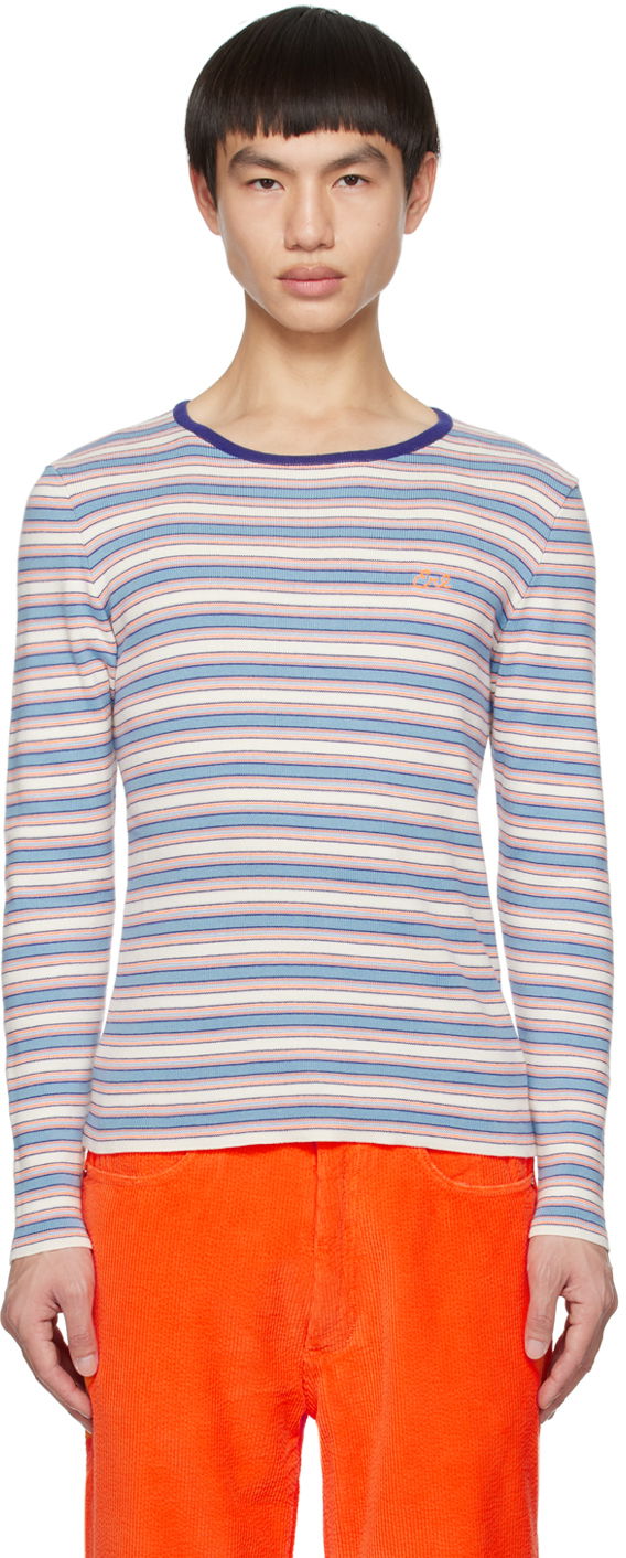 Majica kratkih rukava ERL ERL Striped Embroidered Long Sleeve T-Shirt Višebojno | ERL06N006