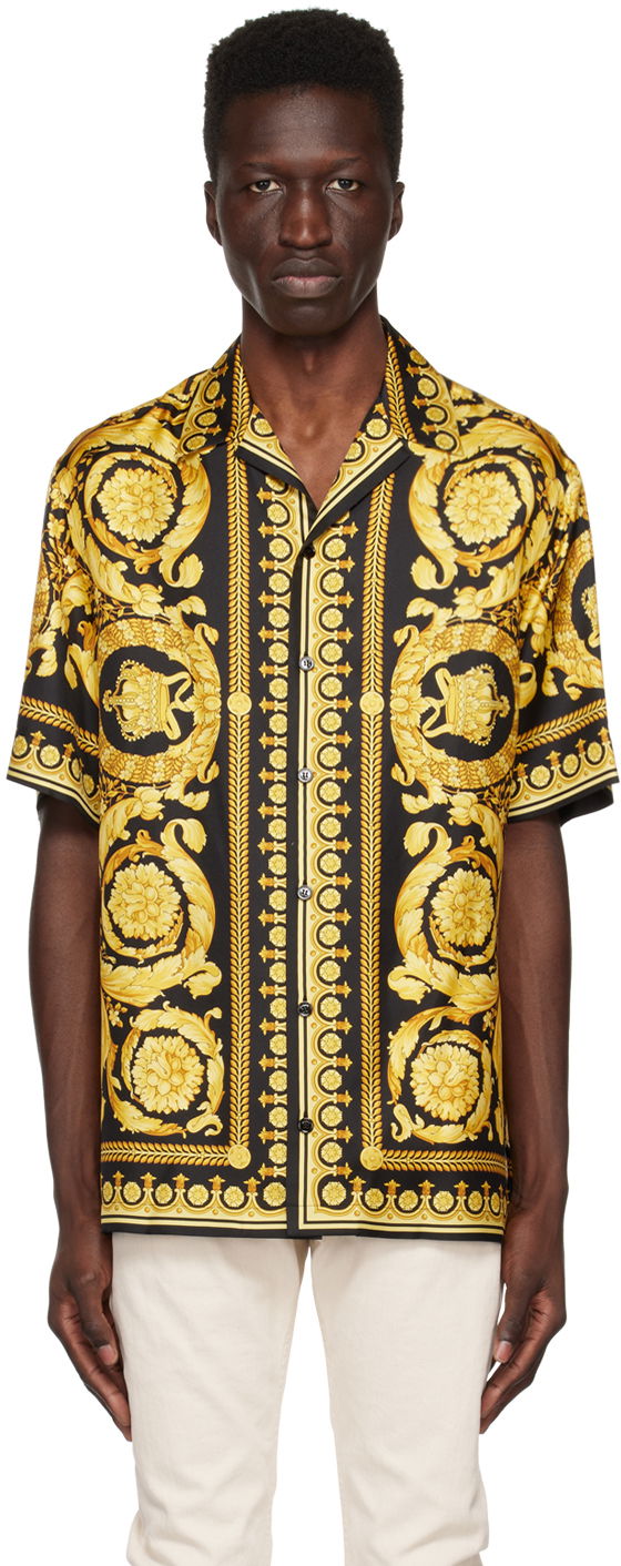 Košulja Versace Black Informal Shirt Crna | 1003926 1A03044