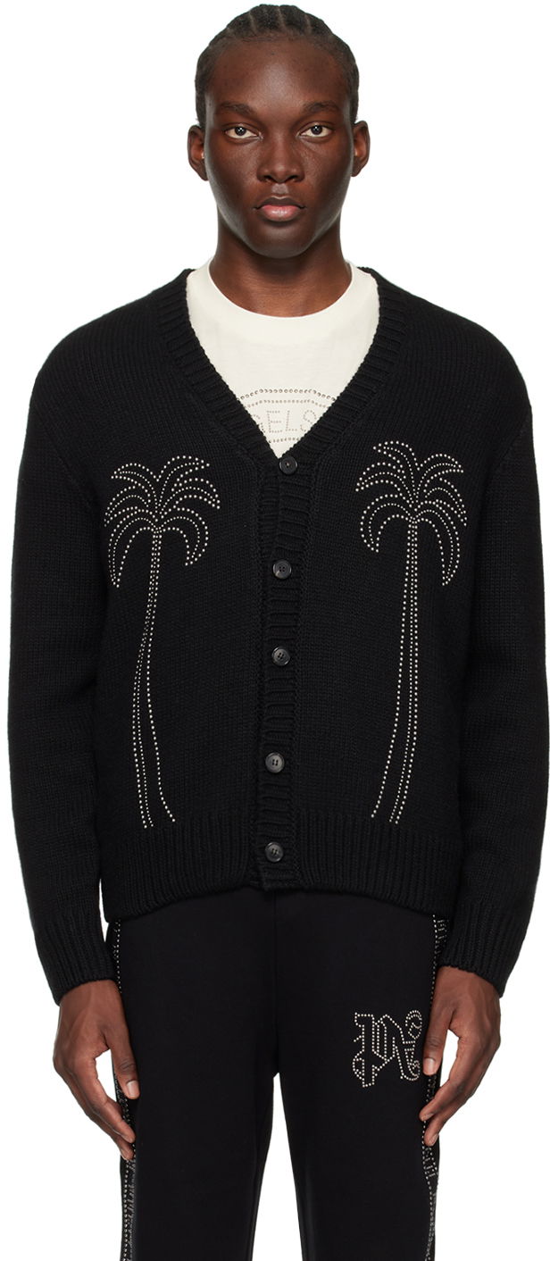 Džemper Palm Angels Milano Stud Cardigan Crna | PMHB023R24KNI0011072