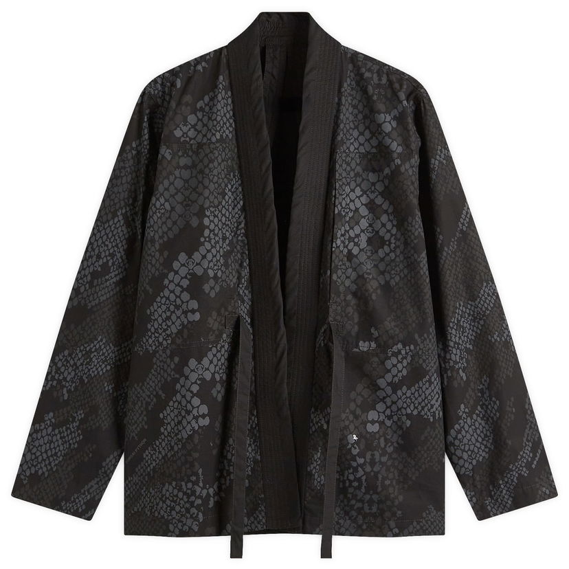 Jakna Maharishi Maharishi Bonsai Python Camo Hanten Shirt, Size Large Crna | 6073-BLK
