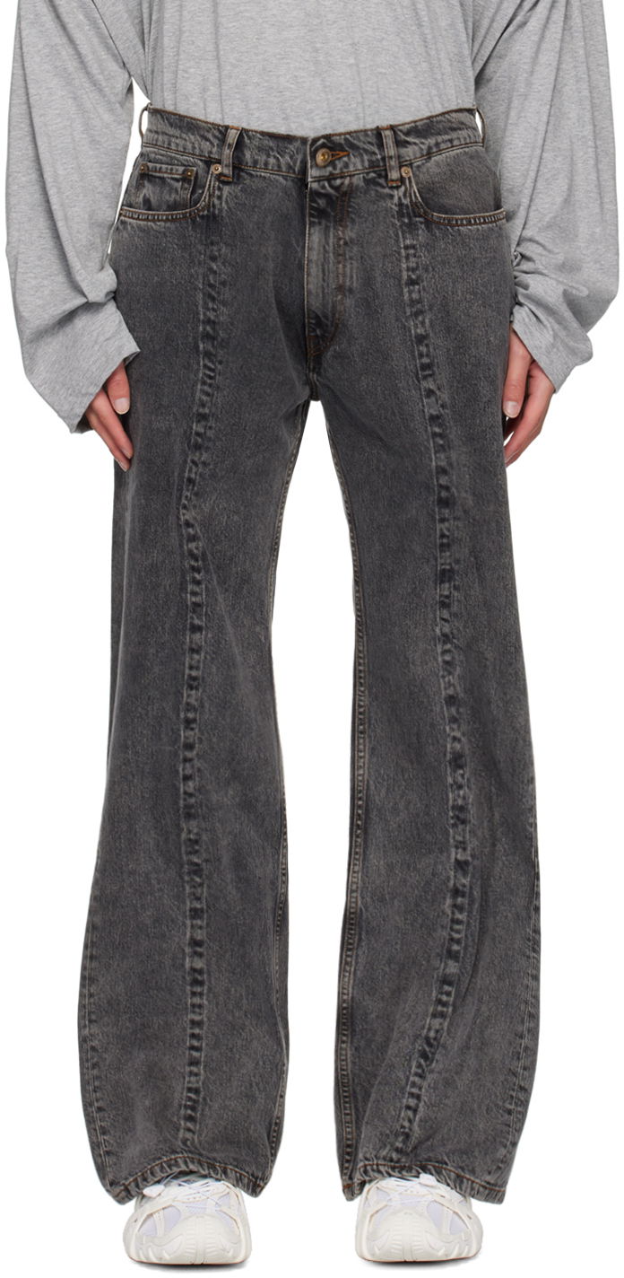 Jeans Y/PROJECT Black Wire Jeans Crna | 207PA008