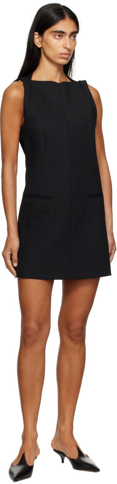 Haljina Maison Margiela MM6 Maison Margiela Boatneck Mini Dress Crna | S52DA0067 M35154, 3
