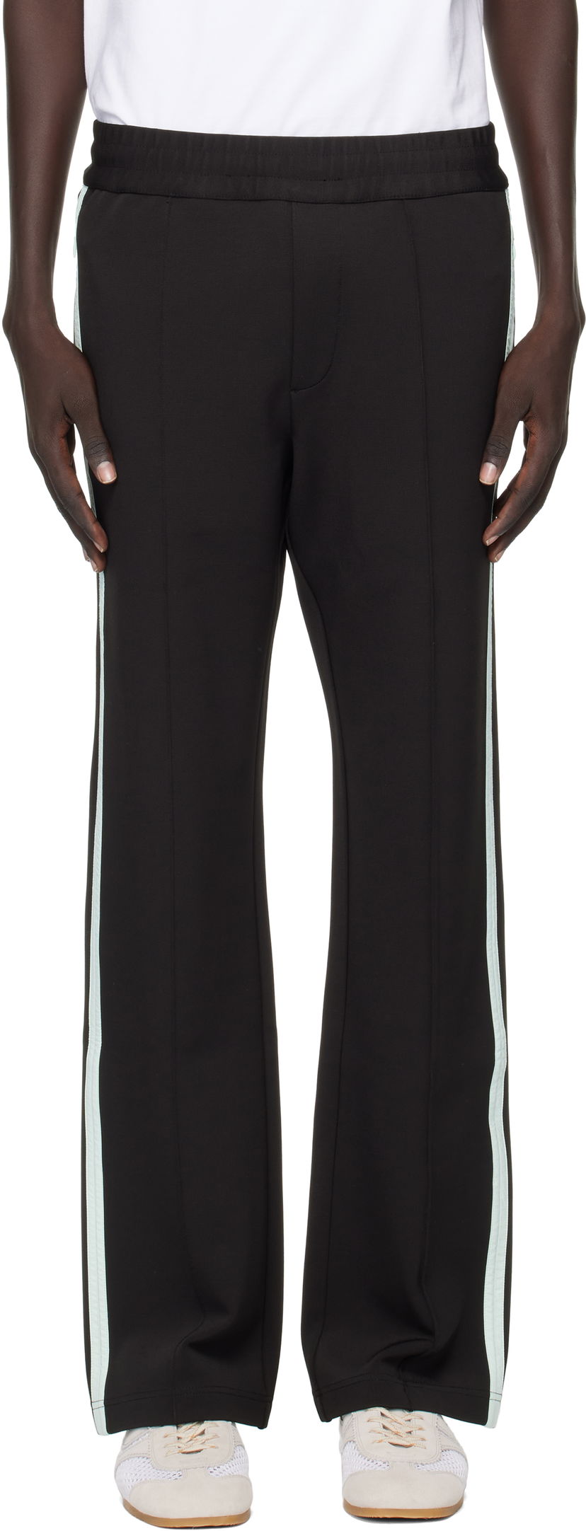 Trenirka Casablanca Casablanca Tech Nylon Trim Sweatpants Crna | MPF25-JTR-267-01