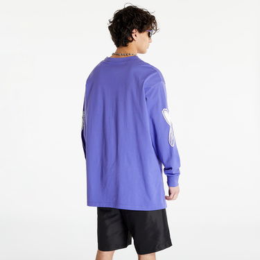 Majica kratkih rukava Y-3 Graphic Logo Long Sleeve Tee Ljubičasta | IA3113, 2