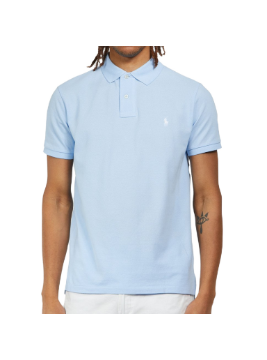 Polo majica Polo by Ralph Lauren Custom Slim Fit Mesh Polo Shirt Plava | 710782592013