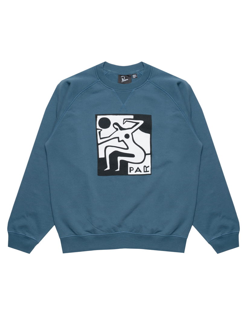Džemper By Parra Parra Ball Sports Crew Neck Sweatshirt Plava | 53235