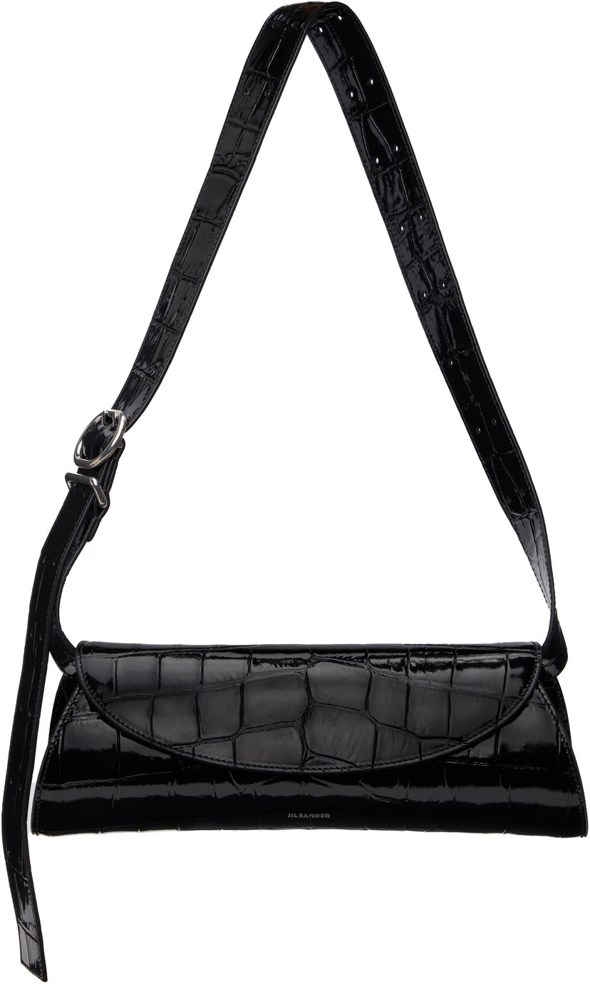 Torba za rame Jil Sander Jil Sander Cannolo Small Shoulder Bag Crna | J07WD0023_P8349