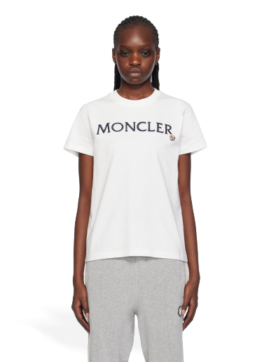Majica kratkih rukava Moncler Embroidered T-Shirt Bijela | J10938C00006829HP