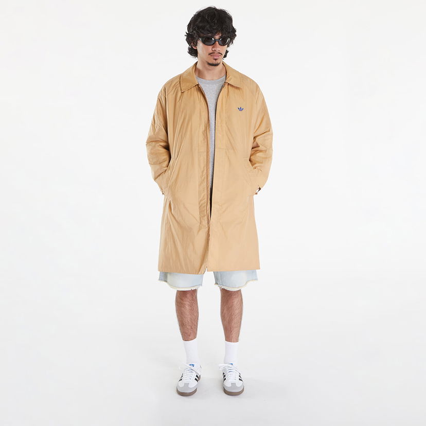 Jakna adidas Originals Wales Bonner x Reversible Mac Beige/ Navy Blue Bež | IW3600
