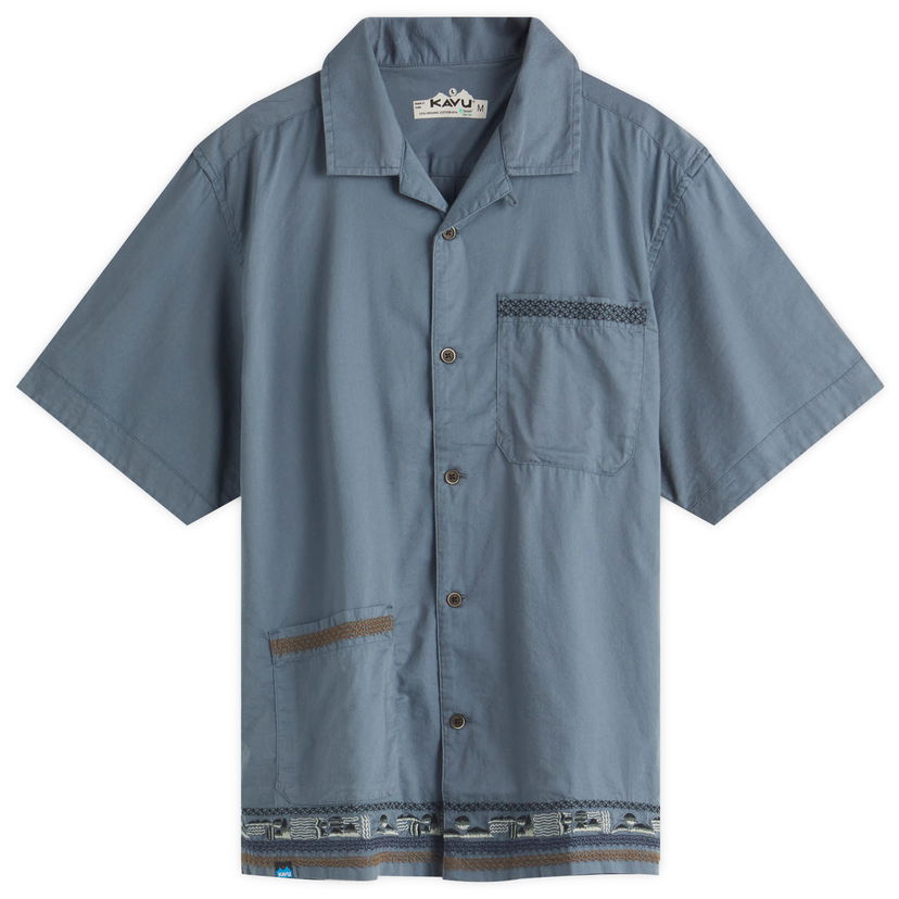 Košulja KAVU Camp Collar Vacation Shirt Plava | 5262-2044