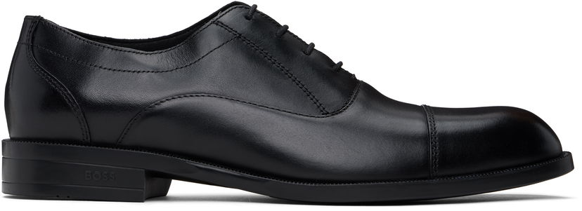 Odjeća BOSS BOSS Leather Oxfords Crna | 50536120