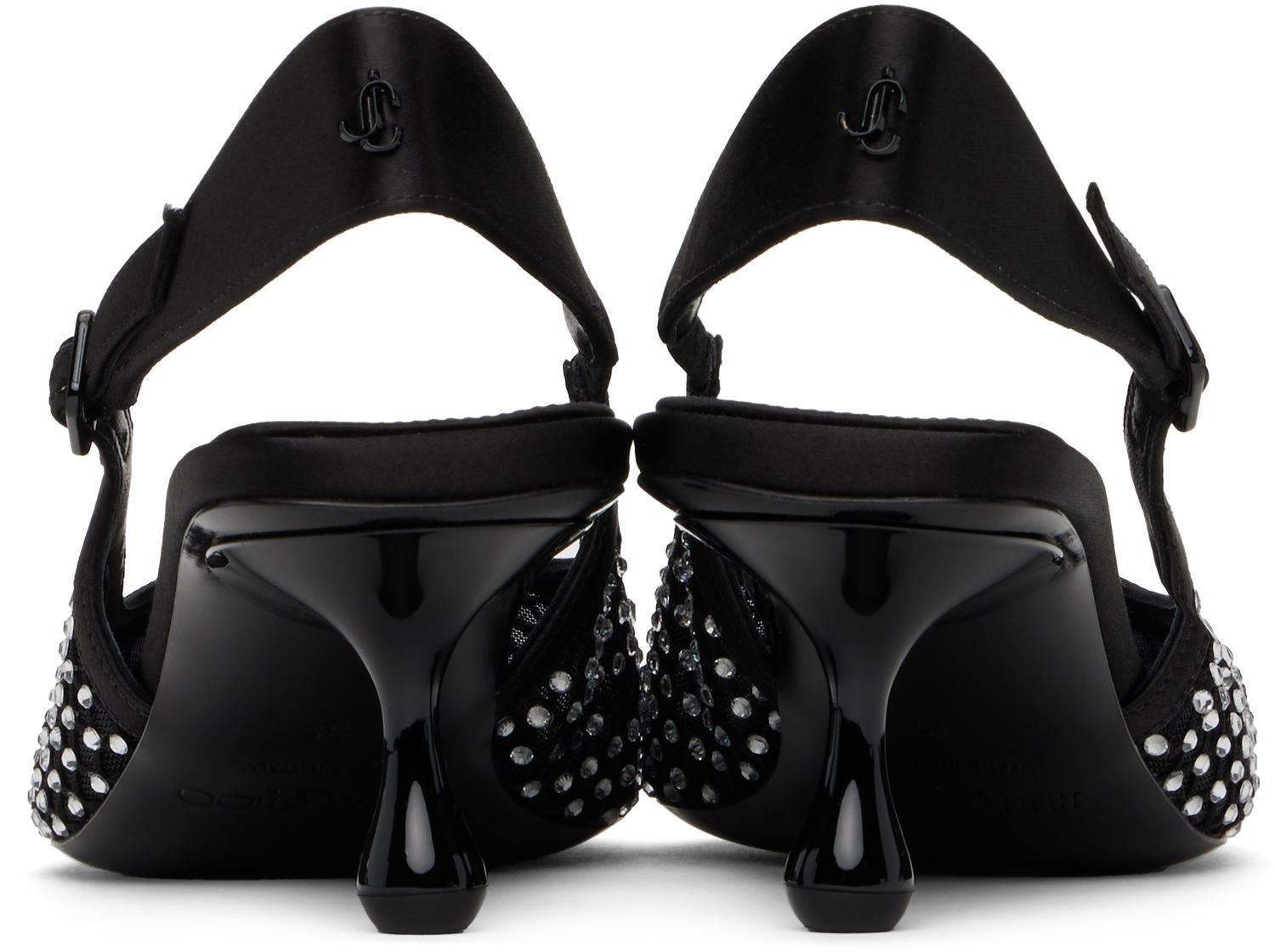 Tenisice i cipele Jimmy Choo Jimmy Choo Amel 50 Crystal Slingback Heels Crna | AMEL 50 QHS, 1