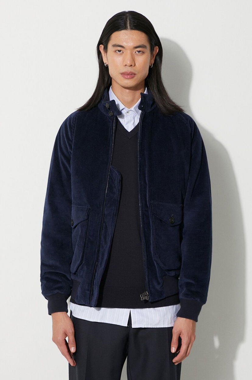 Bomber jakna Baracuta Cord G9 AF Bomber Jacket Plava | BRCPS0970