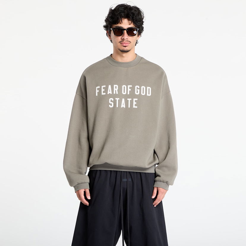 Dukserice Fear of God Fear of God Essentials 90's Crewneck Sweatshirt Zelena | 192SP256557F-245