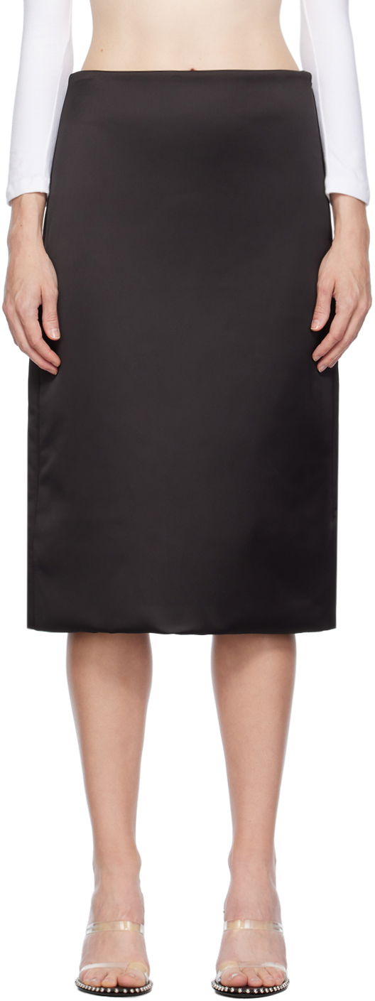 Suknja We11done We11done Padded Midi Skirt Crna | WD-SK3-23-282-W-BK