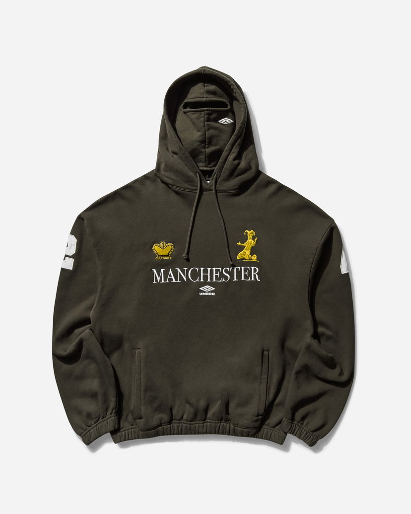 Dukserice Umbro Manchester Masked Hoodie Zelena | UBMW0395FA245 GRN0010