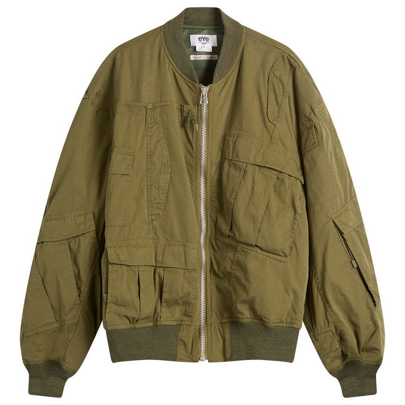 Bomber jakna Junya Watanabe Junya Watanabe MAN x Needles Cotton Nylon Bomber Jacket, Size Small Zelena | WP-J902-100-1