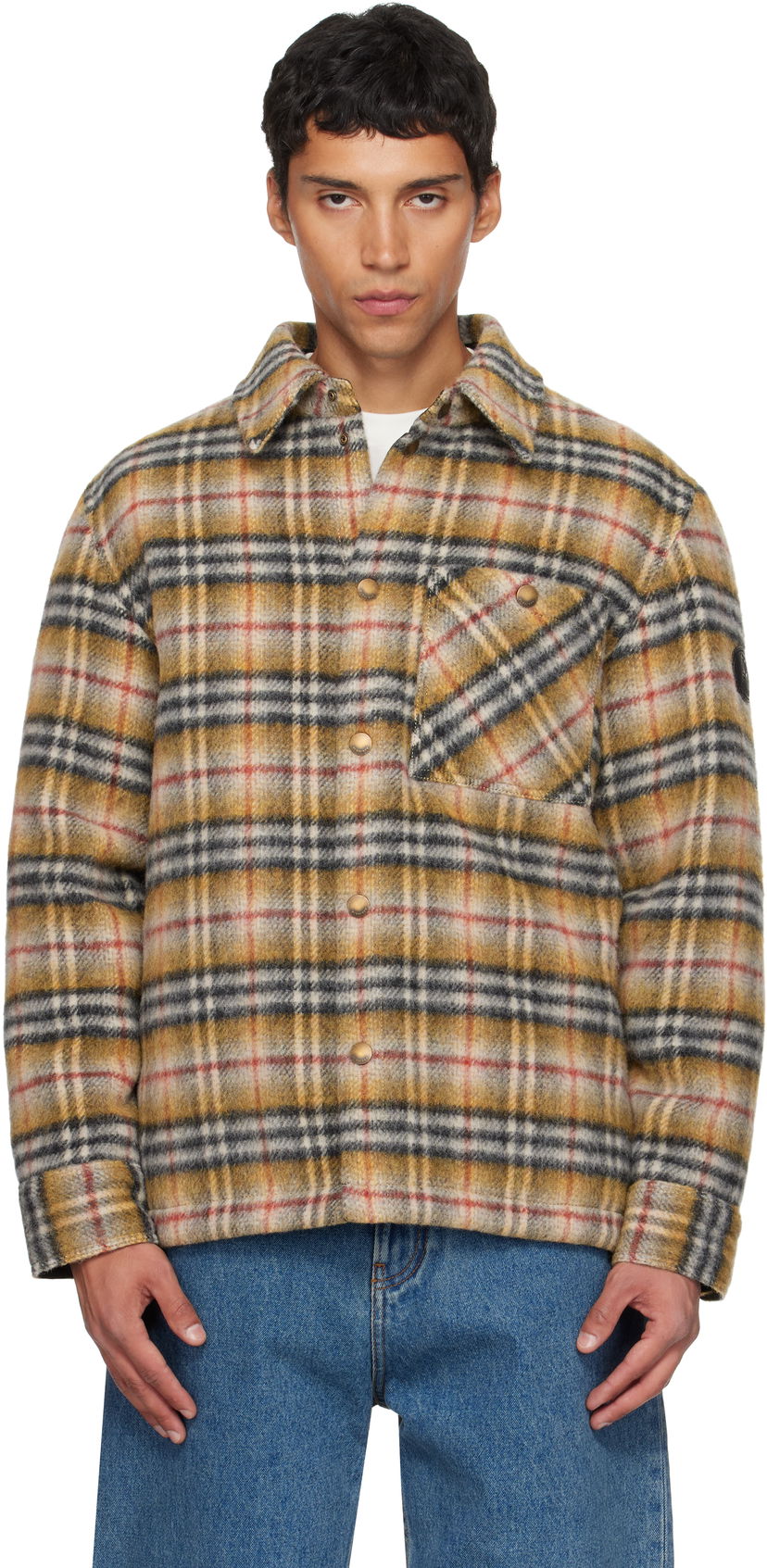 Jakna Burberry Burberry Check Insulated Jacket Žuta | 8110913