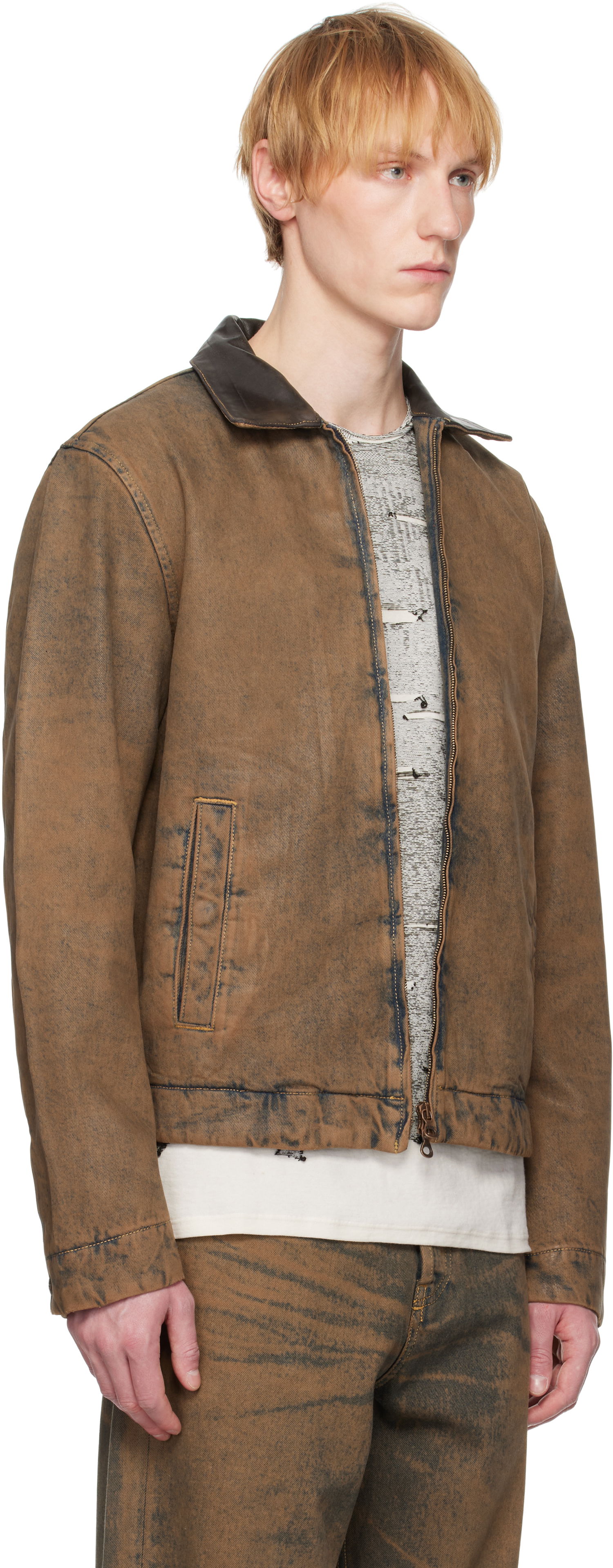 Jakna Diesel Diesel D-Rohe-S Denim Jacket Smeđa | A16845-09K82-01, 1