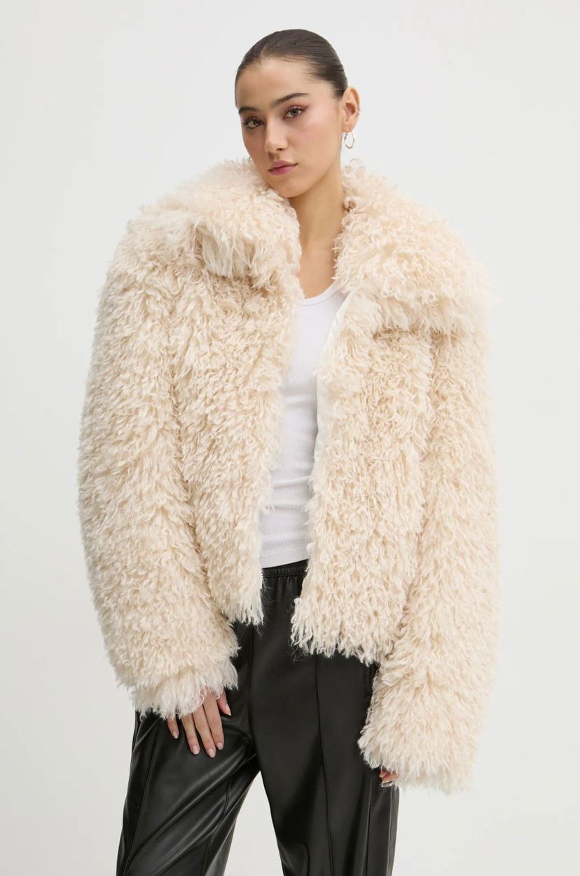 Jakna Fiorucci Faux Fur Jacket Bež | U01FMOJA248FF02WH02