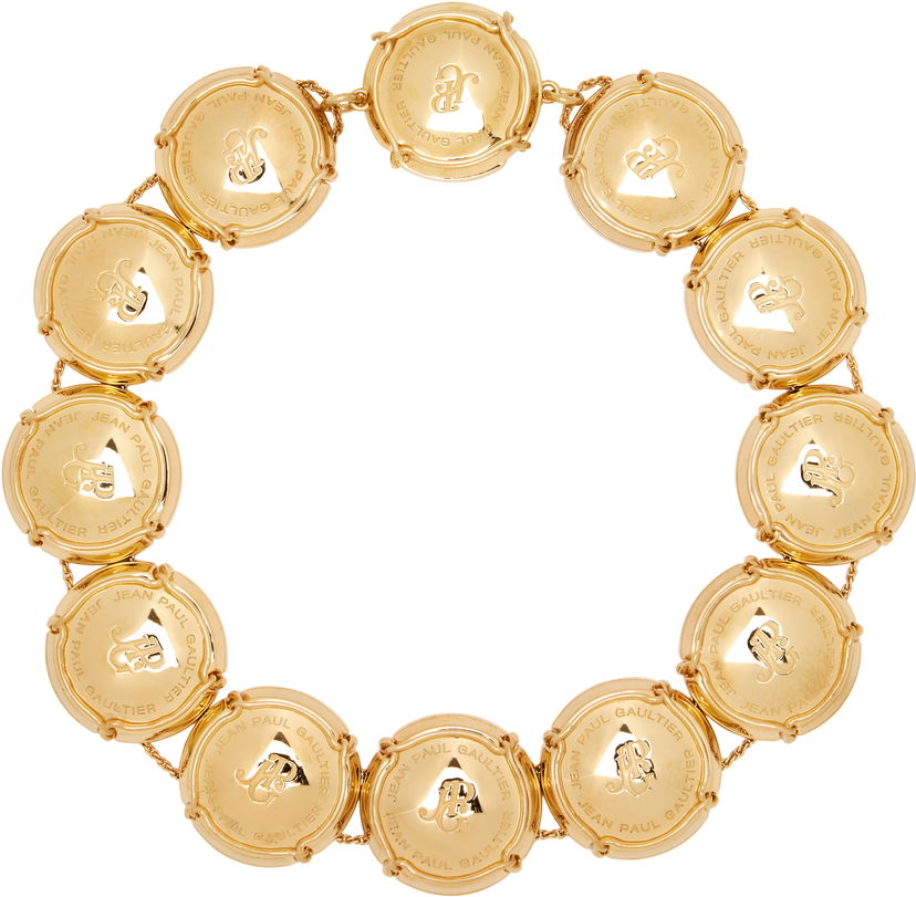 Ogrlica Jean Paul Gaultier Jean Paul Gaultier Gold Champagne Cork Chain Necklace Žuta | 25/03-W-JW005-X053-92
