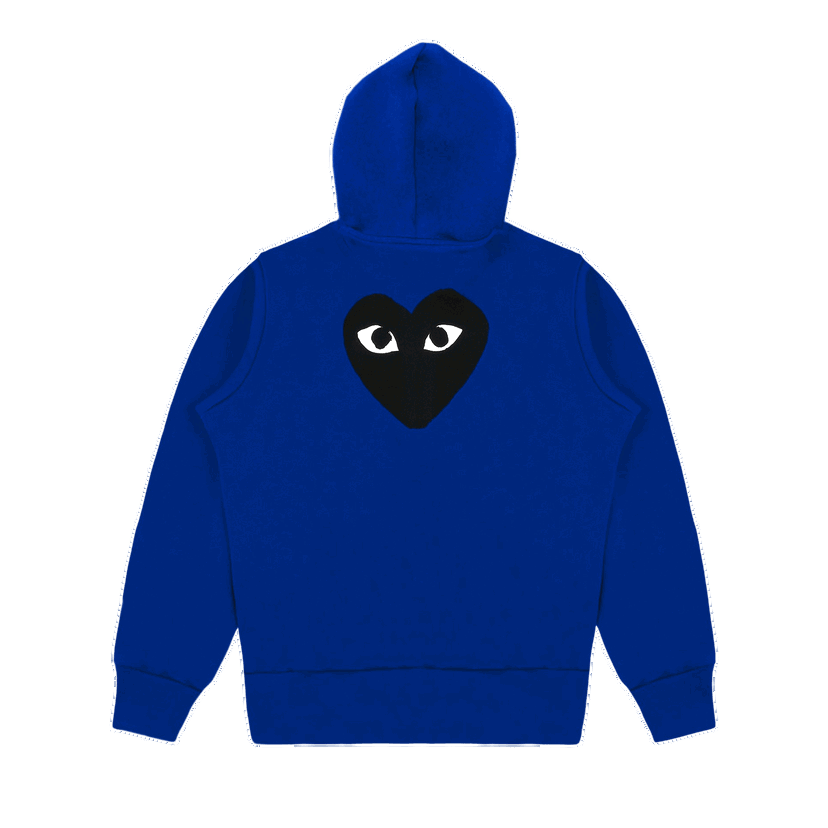 Dukserice Comme des Garçons PLAY Zip Up Hoodie with Black Heart Plava | AZ T254 051 2