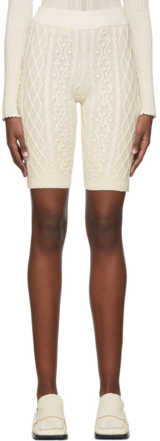 Kratke hlače Loulou de Saison Loulou de Saison Musa Knit Shorts Bijela | MUSA