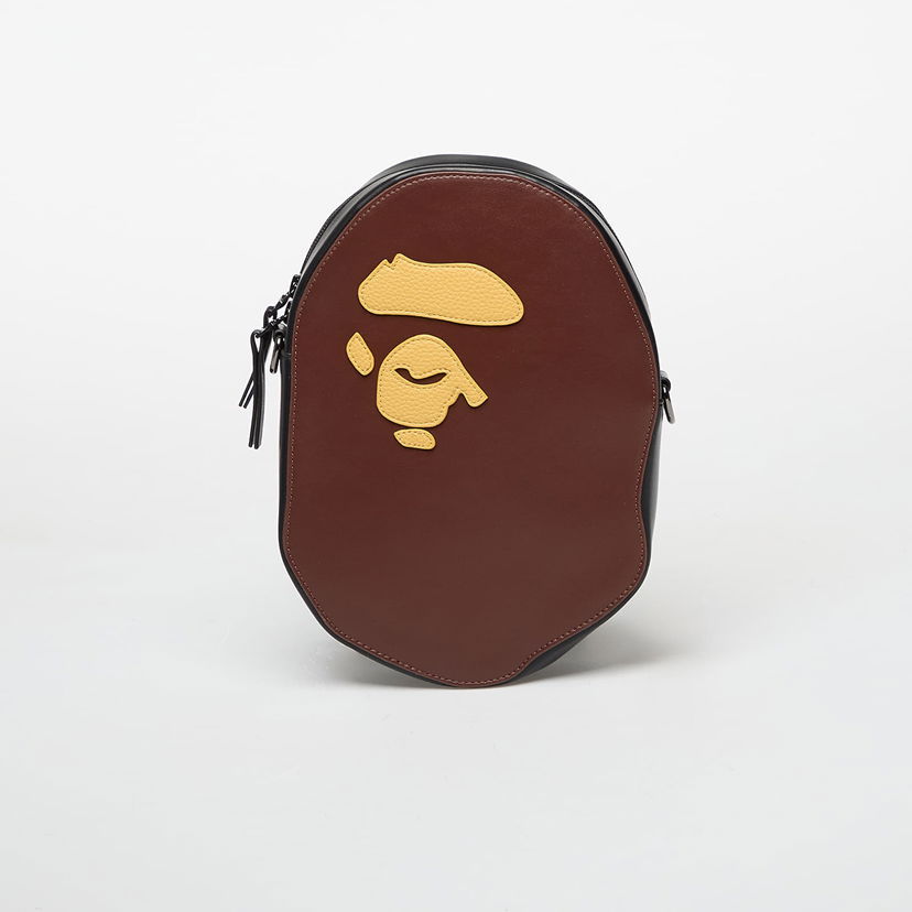 Torba za rame BAPE Ape Head Shoulder Bag Smeđa | 001SGL801008MBRW
