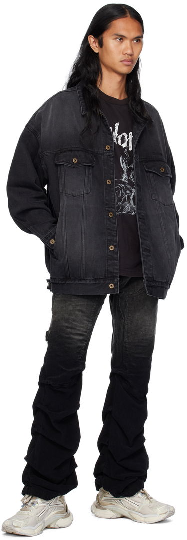 Jakna We11done Oversized Denim Jacket Crna | WD-DJ2-24-353-U-BK, 3